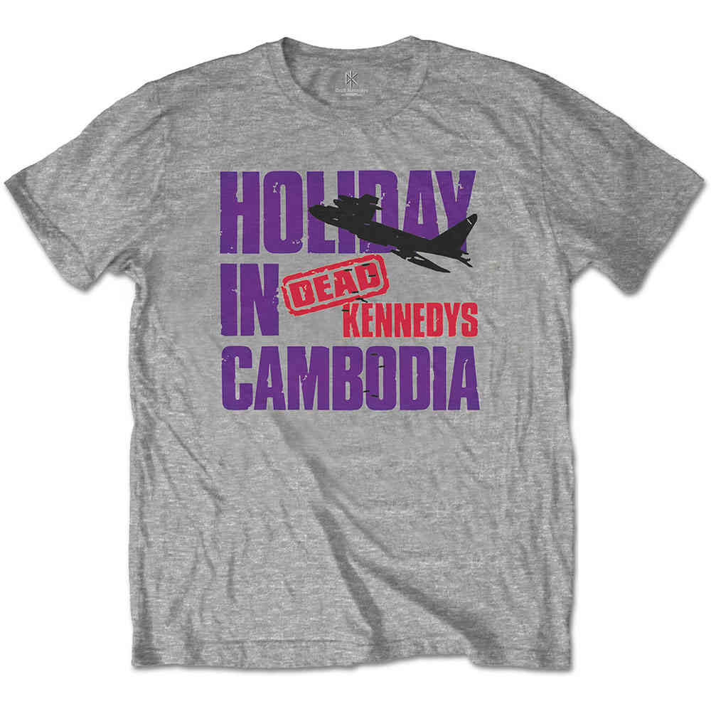 Dead Kennedys - Holiday Plane Heren Tshirt - Grijs